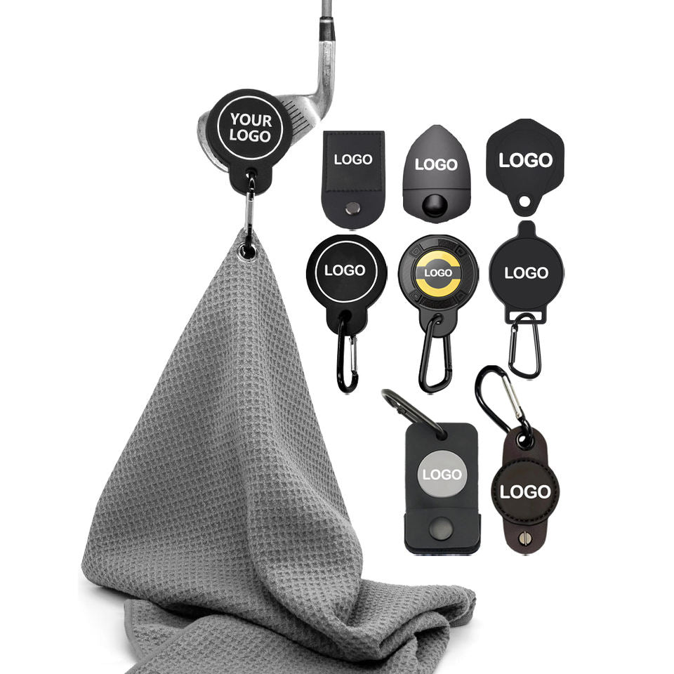 Custom Microfiber Golf Towel with Magnetic Pouch