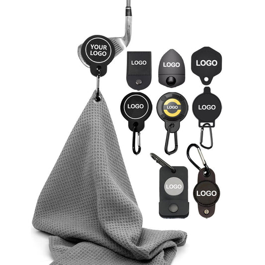 Custom Microfiber Golf Towel with Magnetic Pouch